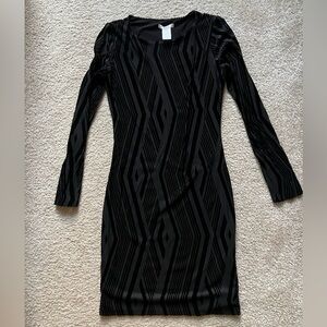 Long sleeve mini dress